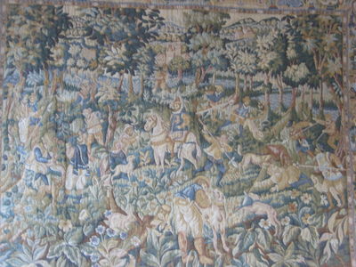 C5016 - hunting scene tapestry 