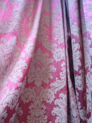 c2005 rust and gold damask
