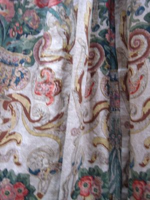 c2376 floral print linen