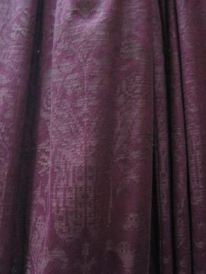 c3842 burgundy and brown animal damask