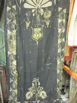 C7344 Blank with Yellow and Gold Worn Embroidery