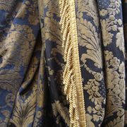 c2187 navy and gold damask