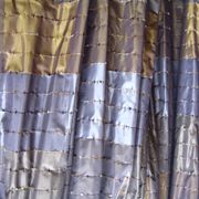 c3768 silver/gold stitched taffeta