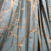 c3660 teal green and gold modern damask