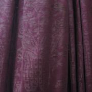 c3842 burgundy and brown animal damask