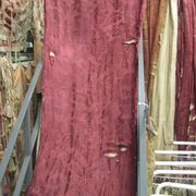 C1812 Shredded Red Silk Damask