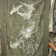 C5081 Brown with Gilt Embroidered Birds