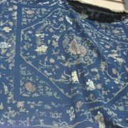 C5438 Blue with Fine Chinese Embroidered Figures