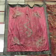 C5392 Bright Pink Silk with Gilt Embroidered Dragon