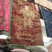 C2477 Very Shredded Chinese Silk with Figure