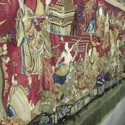 C2426 red Chinese Silk Banner
