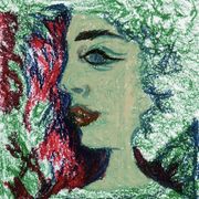 Green face