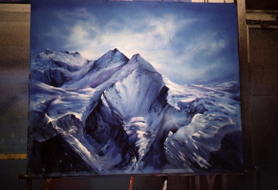 Mountain backdrop