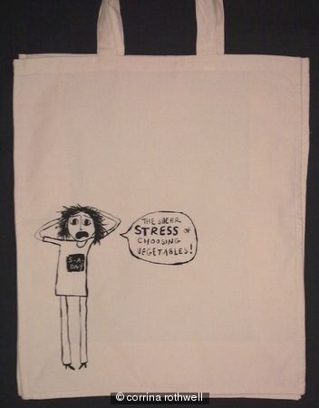 Vegetables tote bag (short handle)