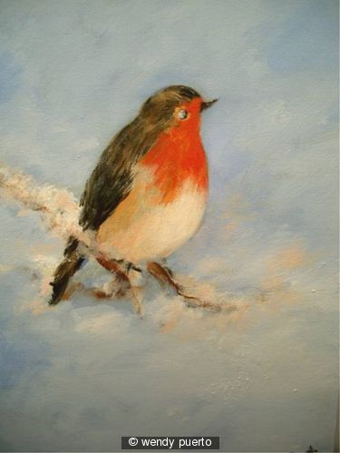 Robin Redbreast in the Snow