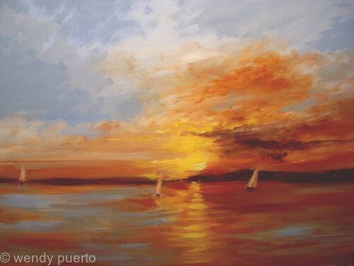 impressionist-sunset print