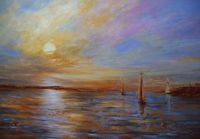 Lighthouse Sunset SOLD!