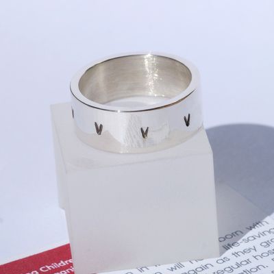 ECHO 48 Abstract Heart Mans Ring  £65.00