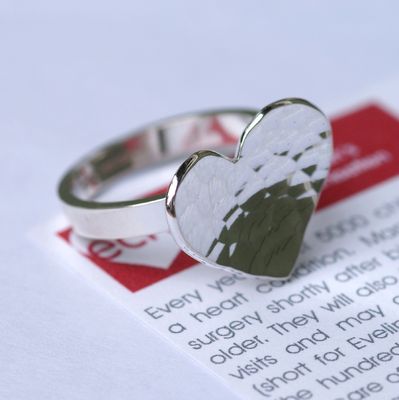ECHO Heart 44 Textured Ring £57