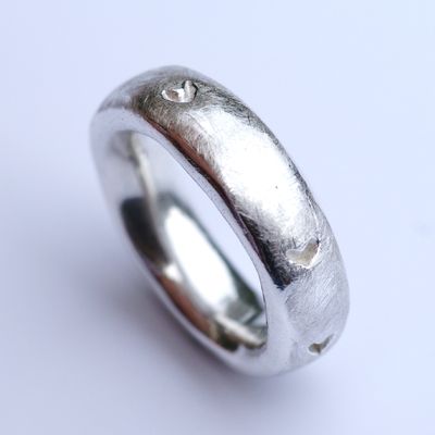 Chunky ECHO 53 Carved Heart Ring £90