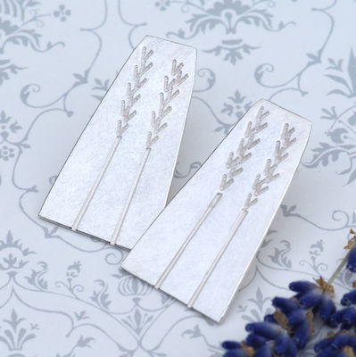 Extra Large Lavender Earrings £55.00