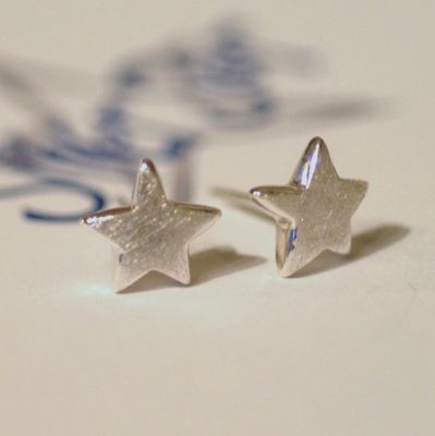 Silver Star 1 Silver Earrings £19.50