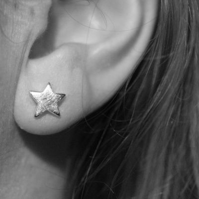 Silver Star 1 Silver Earrings 