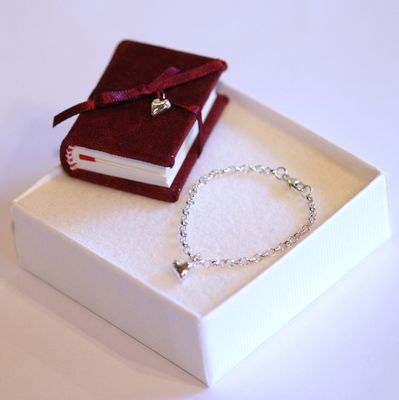 ECHO Heart Tiny Book and Baby Bracelet Set £38