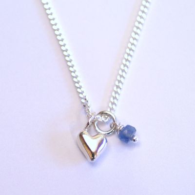 ECHO 67A Heart Tiny Birthstone Necklace £39