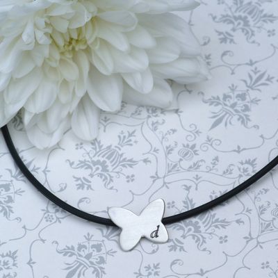 Personalised Matt Butterfly Necklace £34.50