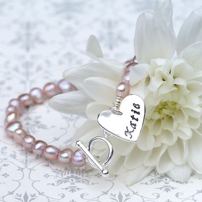 Personalised Heart Bracelet £56