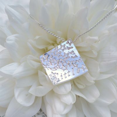 Personalised Square Necklace £56