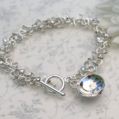 Personalised  Multi Link and  Disc Bracelet from £125