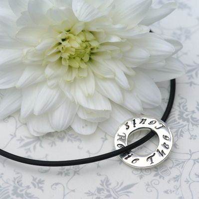 Personalised Unisex Ring Necklace £50