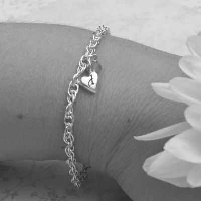 Personalised Tiny Heart Bracelet