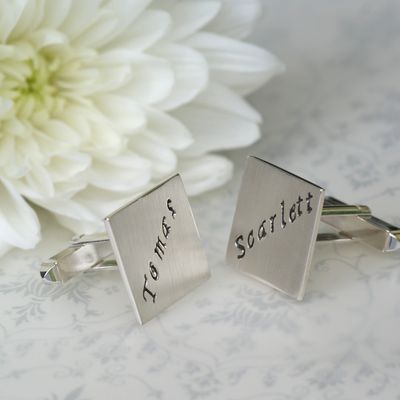 Personalised Square Cufflinks £85