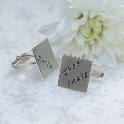 Personalised Square Cufflinks £85