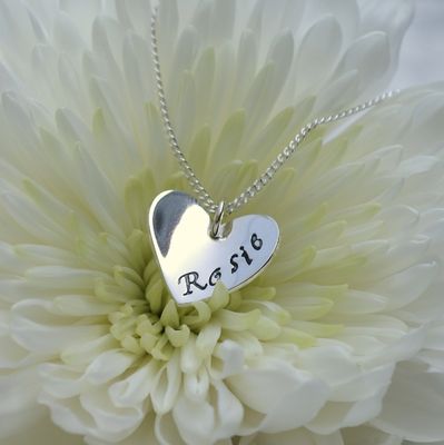 Personalised Heart Necklace £57.50
