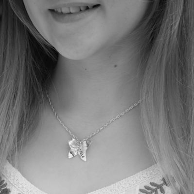 Personalised Large Butterfly Necklace £69