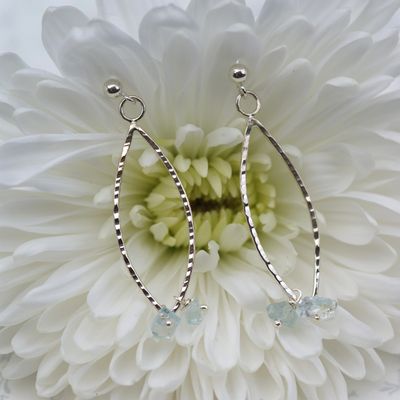 Shell -  Aquamarine Earrings £28
