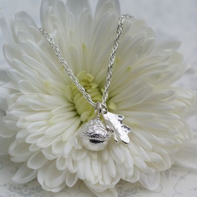 Hedgerow Acorn and Oak Leaf  Necklace £70