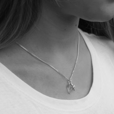 Shell and Aquamarine Necklace £45