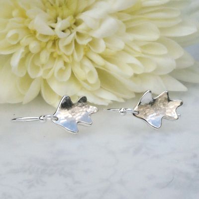 Hedgerow- Silver Oak Leaf Earrings £34