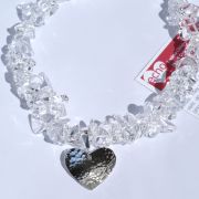 ECHO 33 Textured Heart Crystal Necklace £78.00