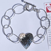 ECHO 39 Textured Heart Bracelet £47.00