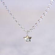 Silver Star 9 Childs Necklace £22