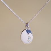 Sands 6 Birthstone Footprint Pendant £42