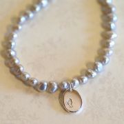 Sands 5 Pearl Footprint Necklace Detail £40-