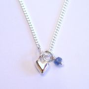 ECHO 67A Heart Tiny Birthstone Necklace £35