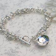 Personalised  Multi Link and  Disc Bracelet from £115